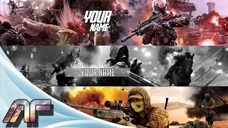 FREE GAMING YOUTUBE BANNER TEMPLATES - Photoshop 2017