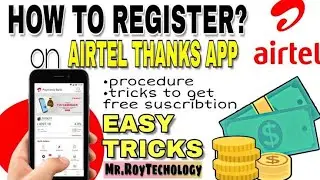 🗽Airtel thanks App Registration🗽 process// 2022