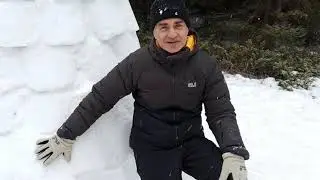 BOLU'DA KARDA ÇADIRDA KALDIK... İLK İGLO DENEYİMİMİZ...