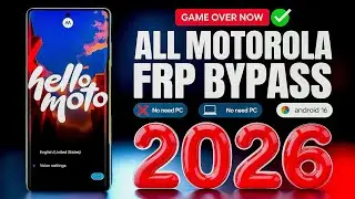 👉 Motorola FRP Bypass 2026 🔓 Android 15/16 | NO PC Needed | 100% Working Google Lock Remove!