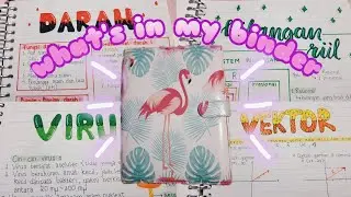 What's in my binder🌻[Binder flip through] Indonesia (sub)