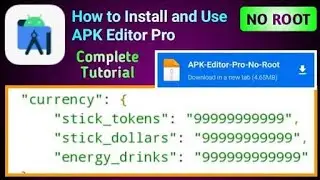 Modding Tutorial 🥷 Mod games using APK Editor Pro 🥷 No Root