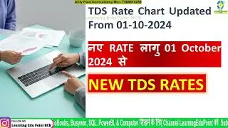 New TDS rate from October 2024, income tax TDS rate updates in budget 2024 