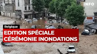 Edition spéciale : cérémonie d'hommage aux victimes des inondations - RTBF Info