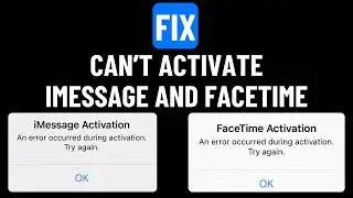 Fix iMessage and FaceTime Waiting for Activation on iPhone