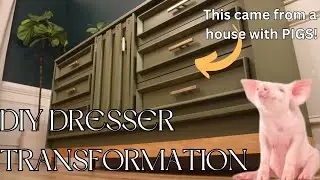 EXTREME Makeover of a Bassett Dresser  // HOW TO: Paint Particle Board
