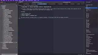 SpacePod 44 Xcode Markdown Syntax Highlighting