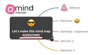 How To Add Emojis, Icons, Links + Notes In Mindmeister