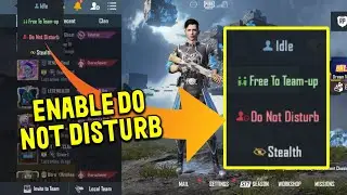 HOW TO ENABLE DO NOT DISTURB IN PUBG MOBILE | OFF FRIEND'S INVITATION IN PUBG MOBILE