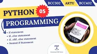 Conditional Statement in Python | if statement | if else statement | elif statement | AKTU