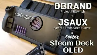 DBRAND'S Project Killswitch + JSAUX Vented Transparent Back Cover = Perfect Steam Deck Accessories