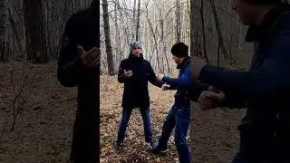 Рукопашный бой|Защита от прямого удара ногой в корпус
