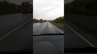 Пробка на въезде в Самару 02.10.2022