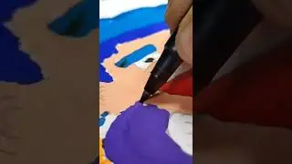 Drawing A New Character With Brush pens Adventure #shorts