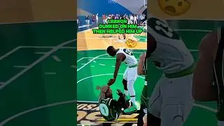 2K25 LeBron James build Rare Contact Dunk and Helped the Defender up 🤯🐐