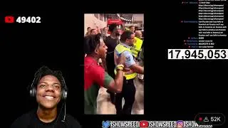 Ishowspeed reacts the story line on how he met Ronaldo…