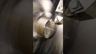 facing drilling boring | cutting on cnc machine | #machine #cnc #shorts