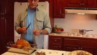 Betty's Husband, Rick, Carving the Thanksgiving Turkey