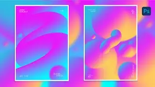 CÓMO crear 3D FLUID GRADIENT design - PHOTOSHOP - TUTORIAL💯