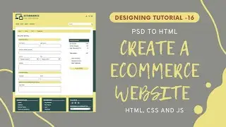 Checkout Page (Part 1) || Create an Ecommerce Website using HTML CSS and JS