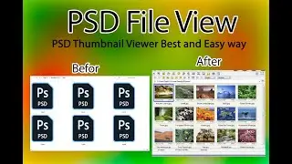 PSD Thumbnail Viewer Best and Easy way/ easy open psd and viewer