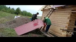 строим баню часть 4