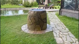 Тандыр из кирпича.