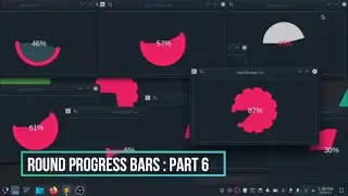 #6 Round Progress Bar | Python [Pyqt, Pyside, QtDesigner] PysideExtn [Modern GUI | Flat UI | ] Part2