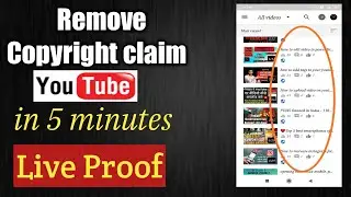 How to remove copyright claim from video