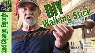 The twisted Vine, DIY Walking stick -  Fun Project carving etc.