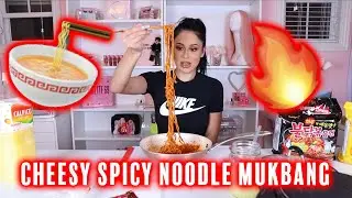 CHEESY SPICY NOODLE MUKBANG: AM I GETTING A BBL??