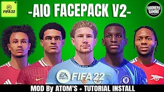FIFA 22 MOD FACEPACK V2 TU 17 By ATOM'S + TUTORIAL INSTALL - FIFA 22 PC 