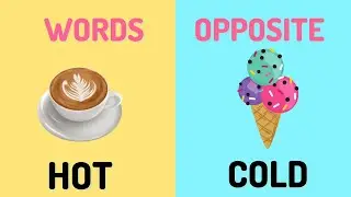 Opposite words in English | Opposite words for preschoolers | Educational video | Antonyms for kids