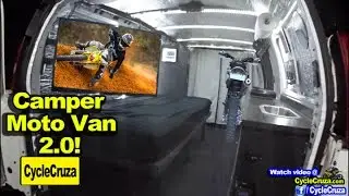 Stealth CamperVan 2.0 New Mods! Carries Motorcycle Inside! - Tiny House