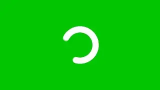 Circle Loading Animation Loop | Green Screen | 4K | Free Download