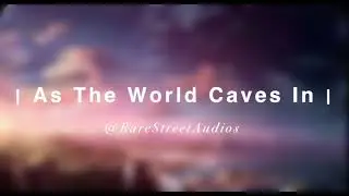 As The World Caves In Edit Audio | Cover [Sarah Cothran]