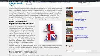 Brexit Economic Repercussion
