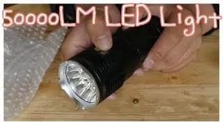 50,000LM LED flash light review