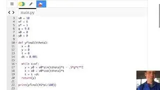 Projectile Motion: Solving for launch angle with brute force python