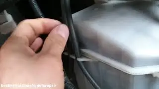 How to properly install a headlight washer resrvoir on a Kia