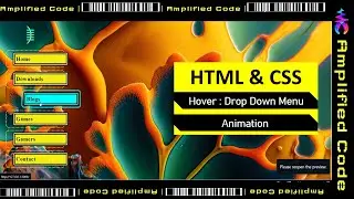 Modern Animated Navigation Menu Bar || CSS HTML Code || Animation