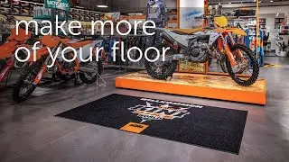 KTM Showroom and Giveaway Mats by Kleen-Tex