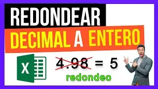 😮Como REDONDEAR numeros DECIMALES a ENTEROS en EXCEL