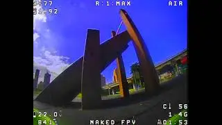Skyzone goggles DVR cobra v2 x Analog freestyle in the city drone racing fpv 4