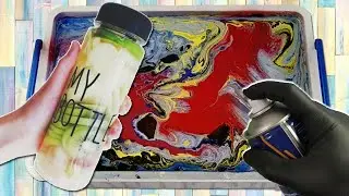 HYDRO DiP HYDRO FLASK 💧 !! 💦 (Satisfying) Best Customizing (hydro dipping)💧