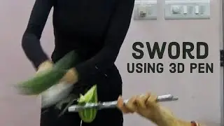 |3D Pen| Making a sword using a 3D Pen (Glow in the Dark)