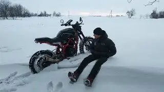 Заводимо Scrambler 250 зимою -5 Після 2х місяців простою