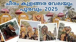 ചീരംകുളങ്ങര പൂരവും വേലയും 2025 || അതിഗംഭീരമായി ചീരംകുളം പൂരം