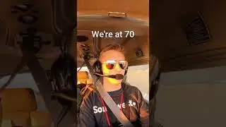 Landing from the cockpit! 