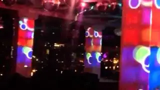 Пример маппинга на колонах г Москва ресторан Манон